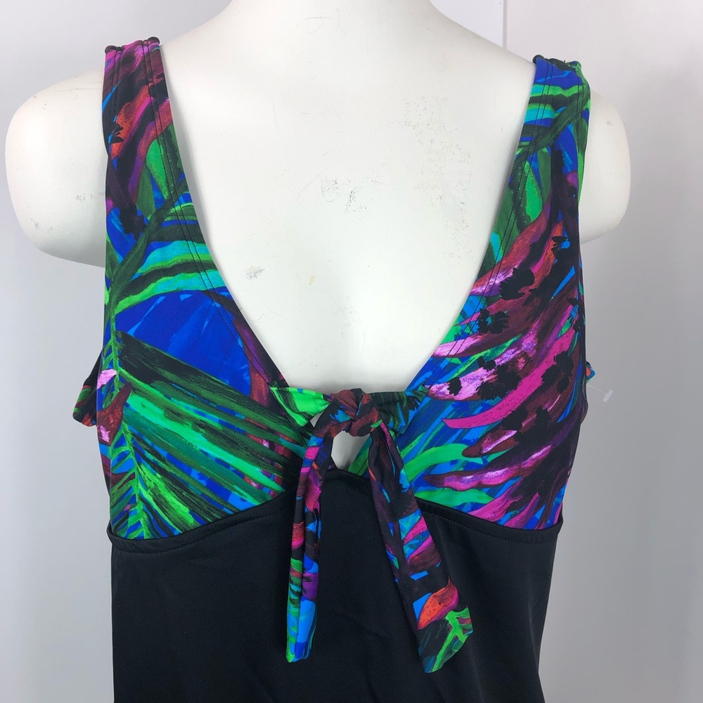 Bleu Ice swimsuit one piece with front knot Sz 22 - Picture 2 of 8